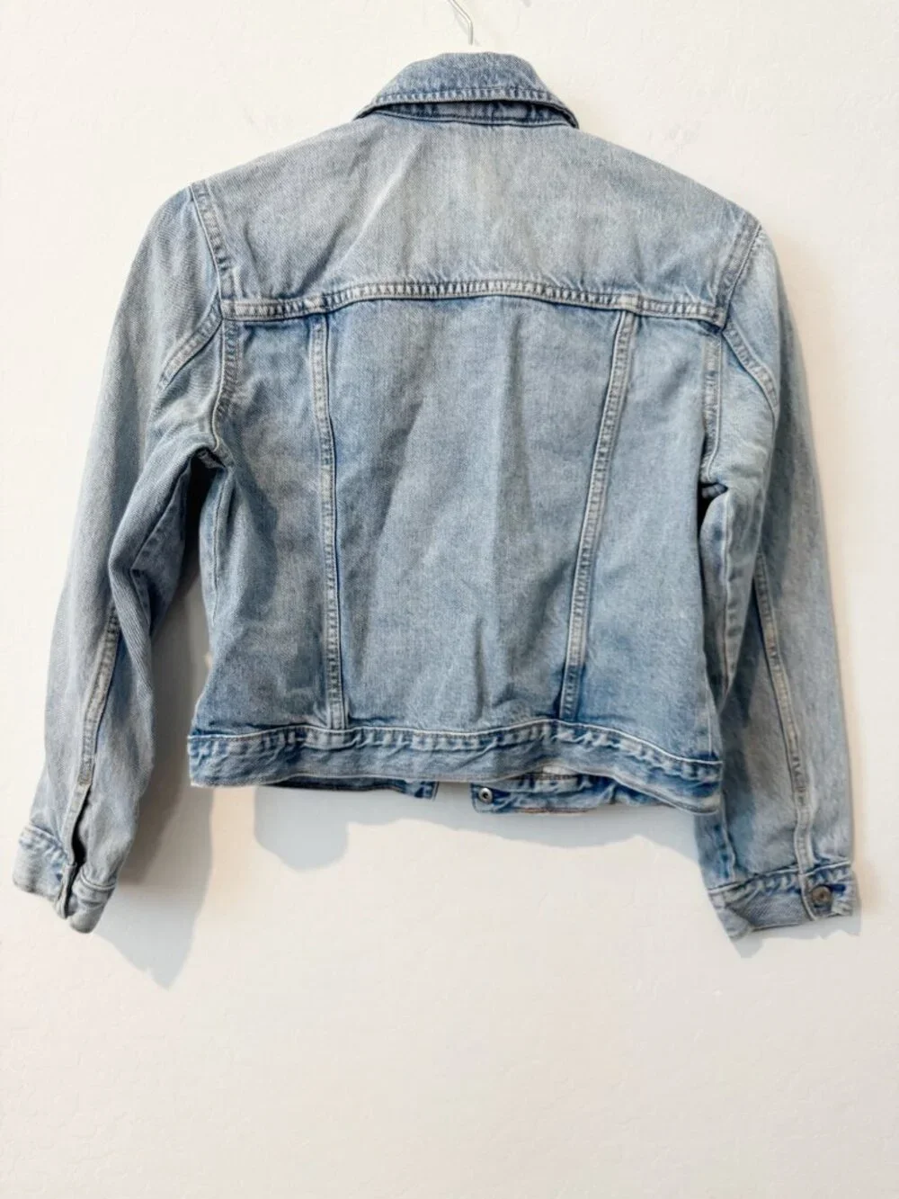 Gap Kids Icon Denim Jacket Size XXL Light Wash Jean Girl Western Classic Casual